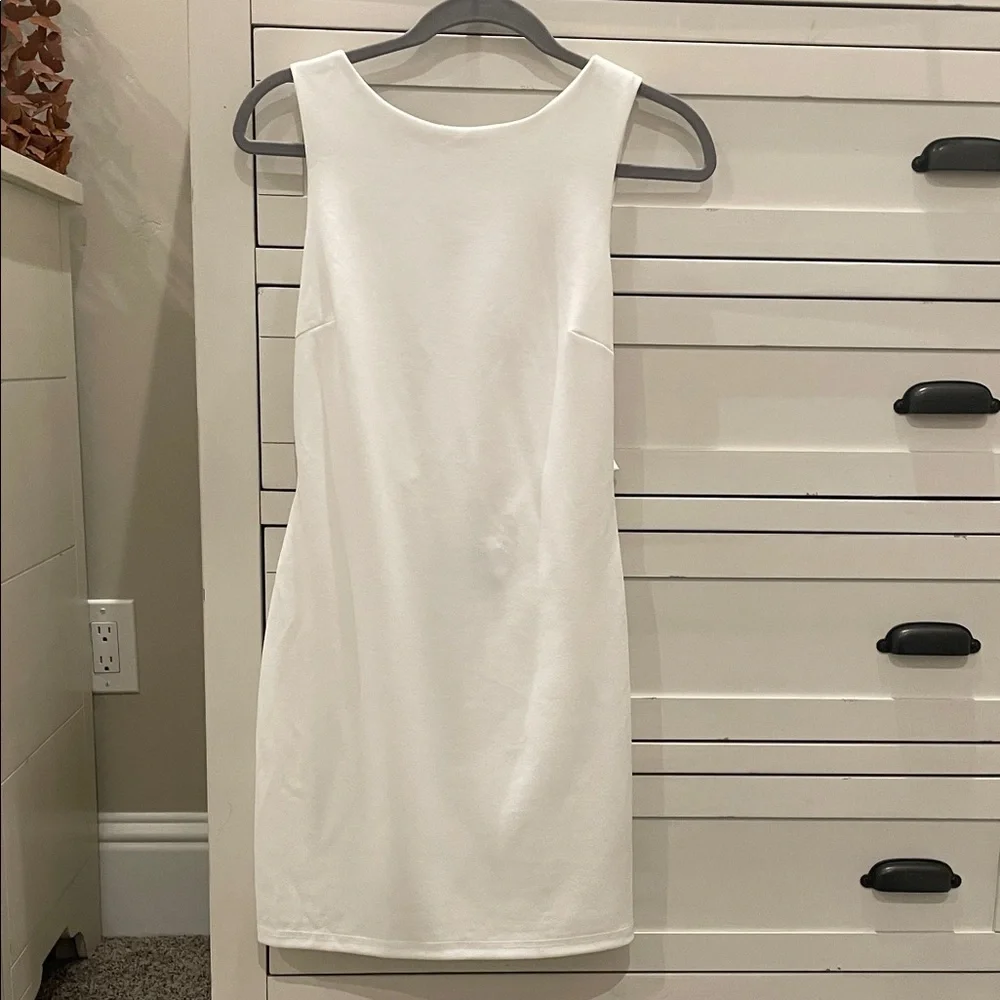 Lulu's Chic White Backless Dress - Picture 1 of 2